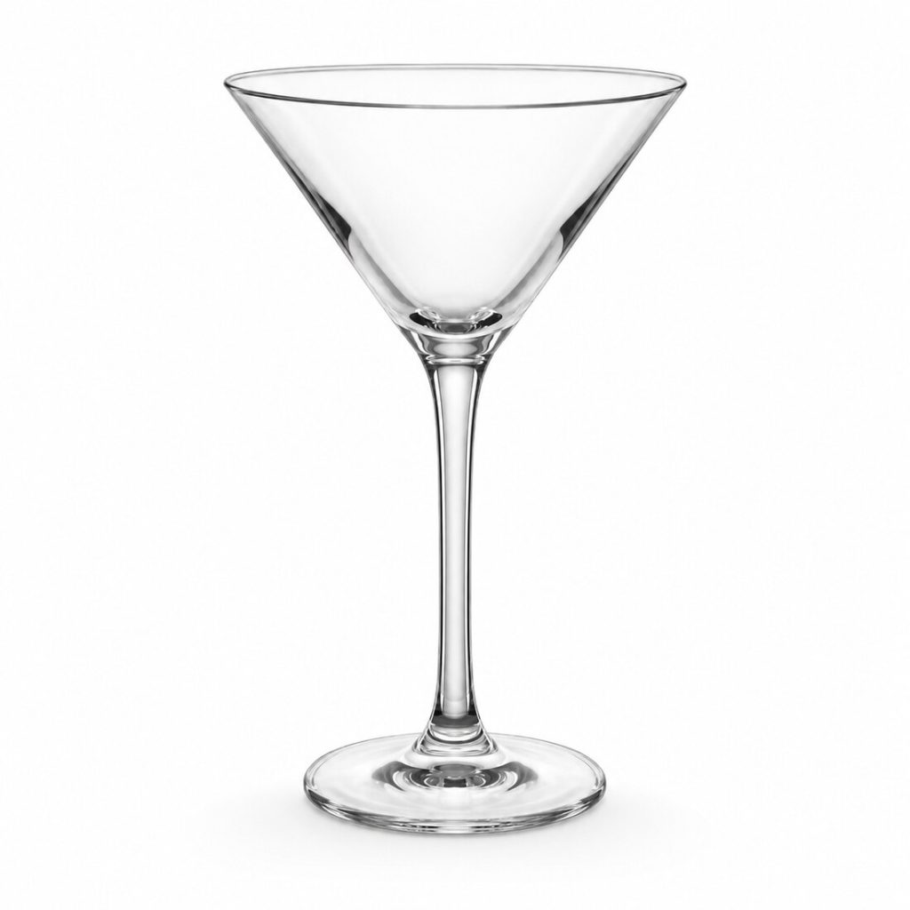 Classic martini cocktail glass
