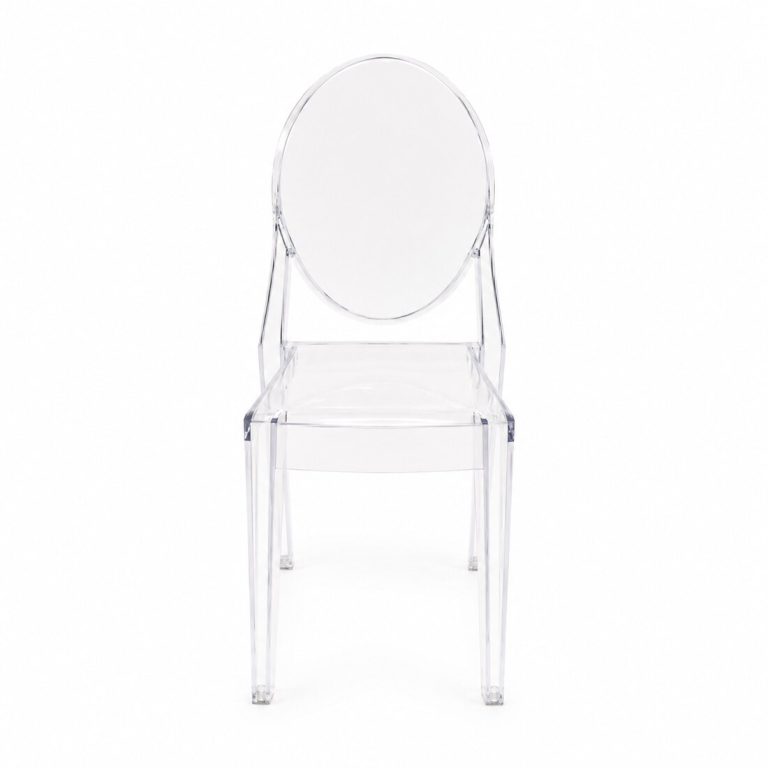 Clear armless Ghost chair