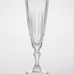 Vintage fluted champagne glass