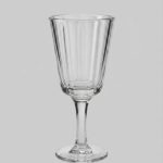 Copa vintage acanalada de cristal