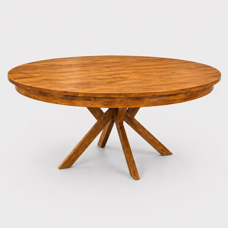 Mesa redonda madera