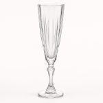 Vintage fluted champagne glass