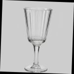 Copa vintage acanalada de cristal