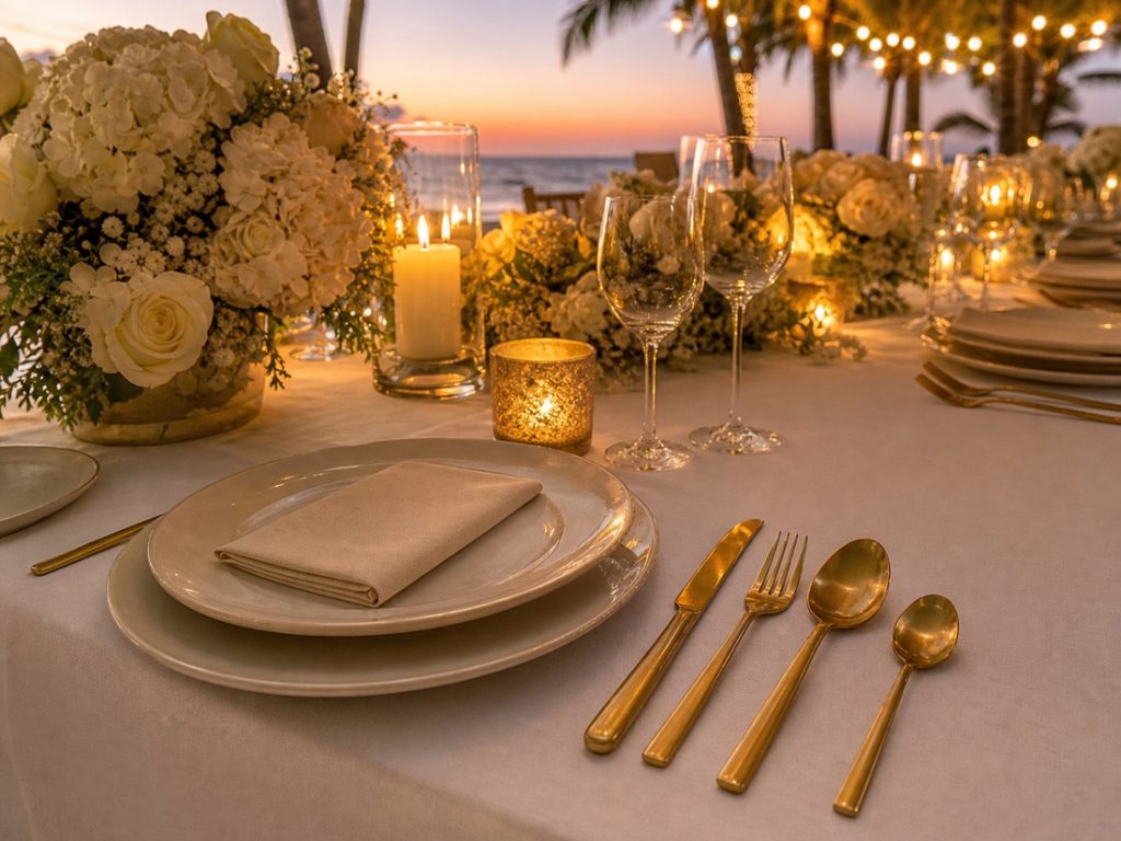 Gold flatware set 1