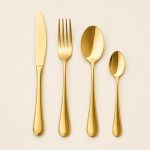 Gold flatware set 1