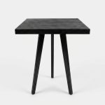 Square tripod cocktail high table