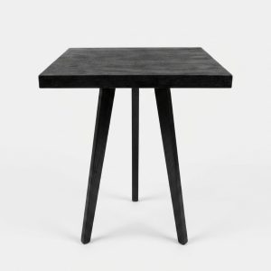 Square tripod cocktail high table - Black