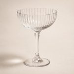 Vintage fluted champagne glass